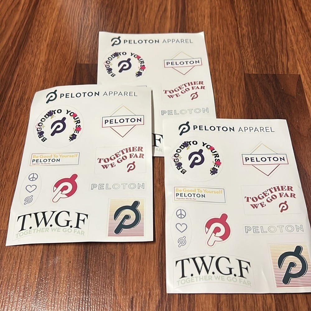 PELOTON stickers